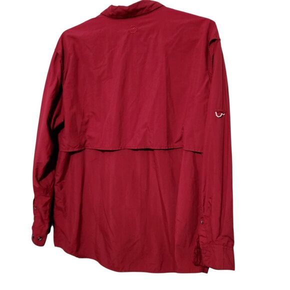 Magellan Mens Fishing Shirt Size XL Red Long Sleeve Lightweight Breathable - Picture 4 of 11